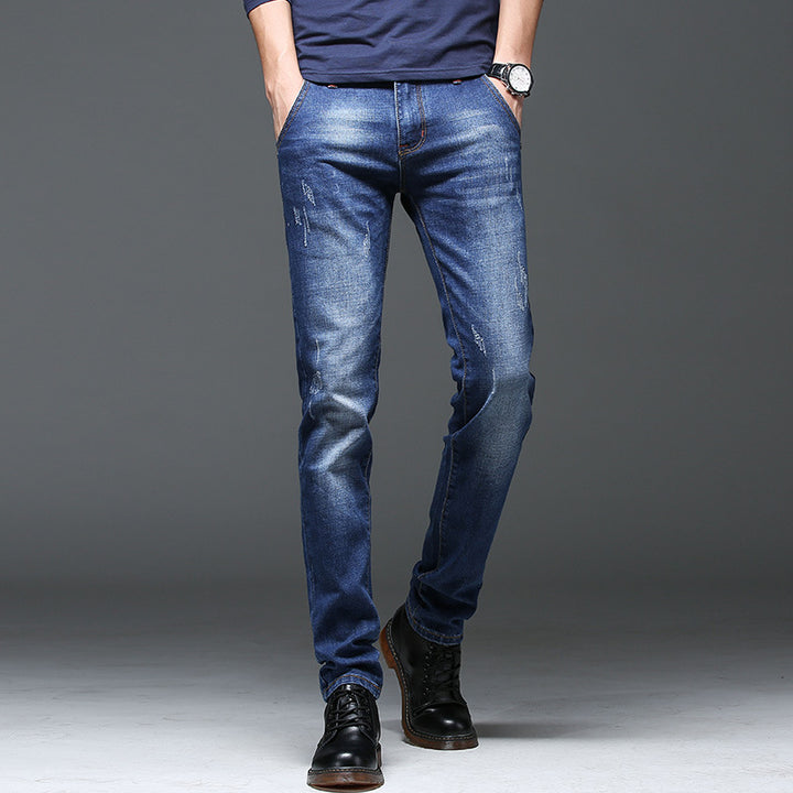 Slim-fit jeans for men with trendy distressed details Lune London