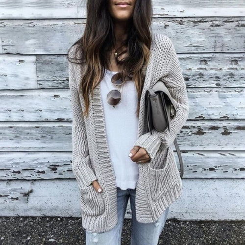 Cardigan confortable pour femmes avec poches et coupe décontractée Chic & Stil