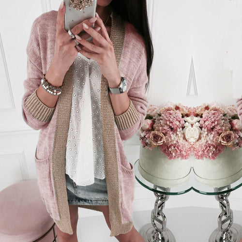 long-sleeve sweater for women with noble contrasting details Lune London