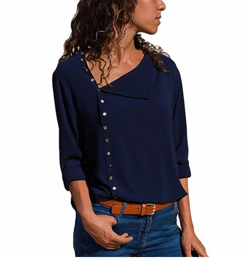 Trendy women's blouse with button details Lune London