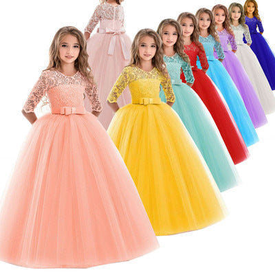 Women’S Princess Dress with Lace Top and Tulle Skirt Lune London