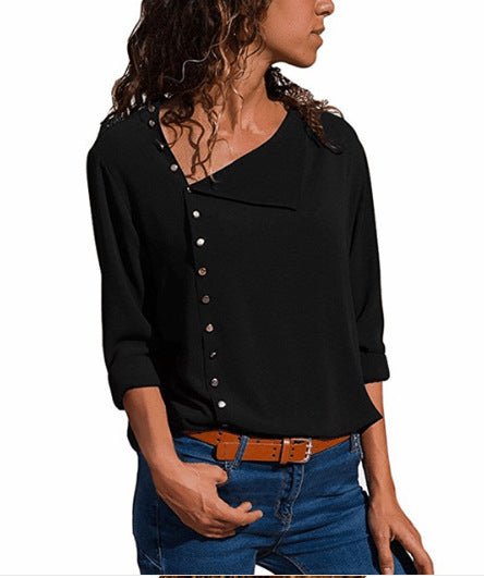 Trendy women's blouse with button details Lune London