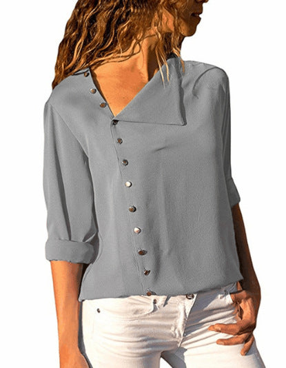 Trendy women's blouse with button details Lune London