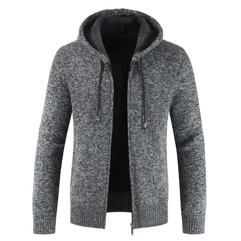 Men's Modern Cardigan with Hood and Soft Inner Lining Lune London