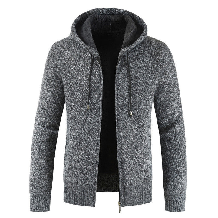 Men's Modern Cardigan with Hood and Soft Inner Lining Lune London