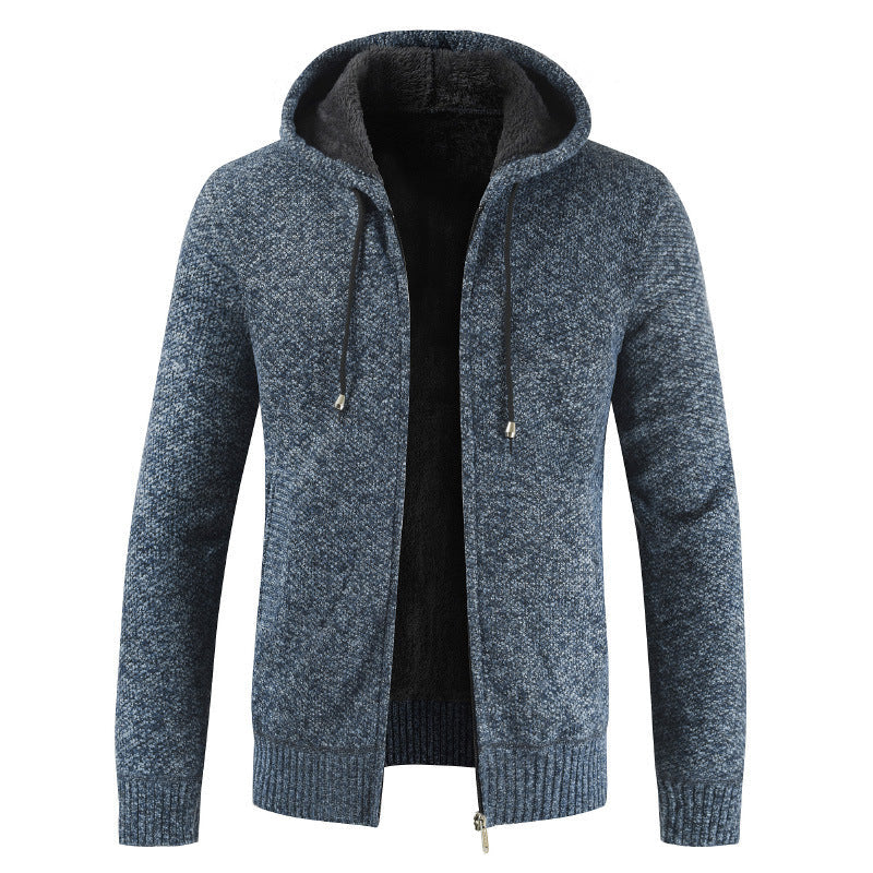 Men's Modern Cardigan with Hood and Soft Inner Lining Lune London