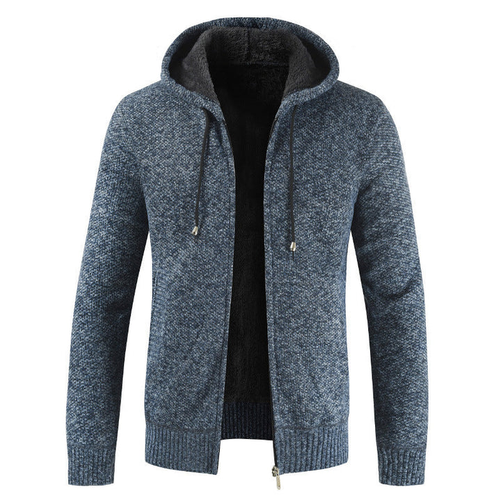 Men's Modern Cardigan with Hood and Soft Inner Lining Lune London