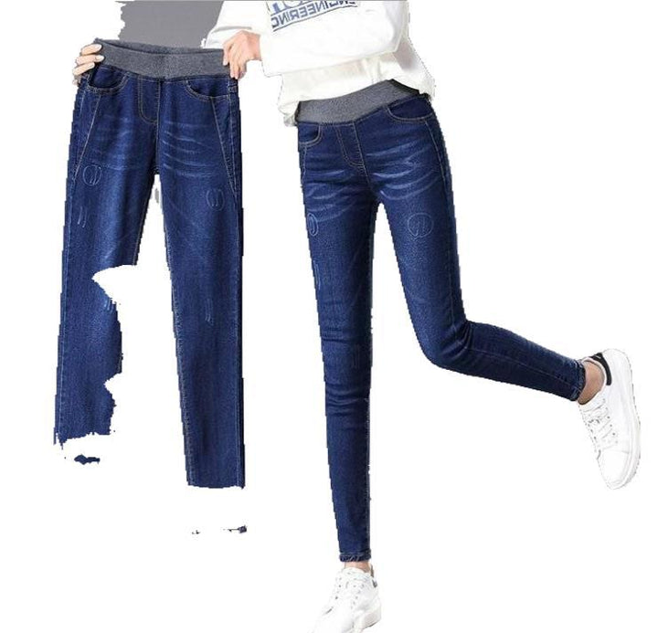 Jeans skinny femmes avec ceinture haute confort Chic & Stil