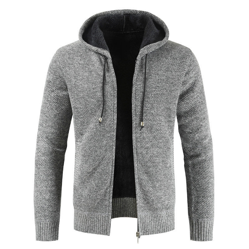 Men's Modern Cardigan with Hood and Soft Inner Lining Lune London