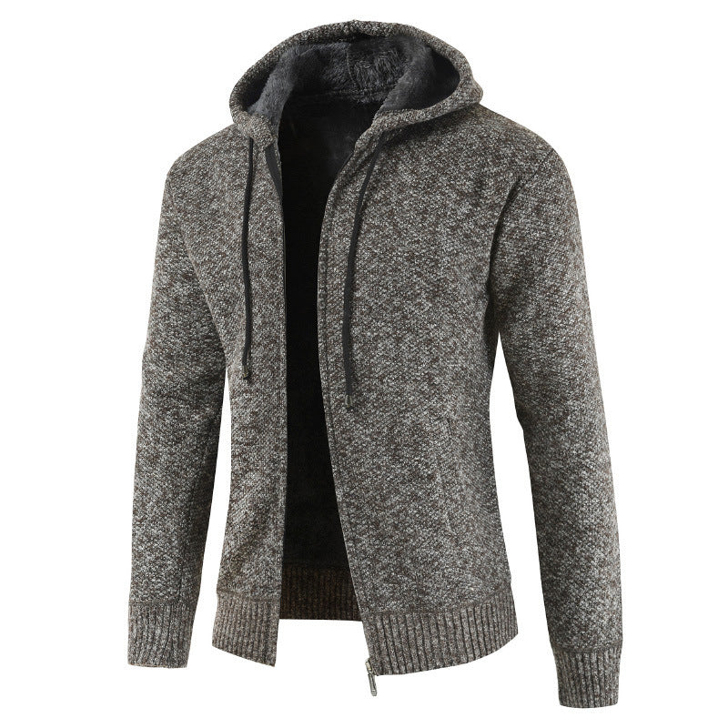 Men's Modern Cardigan with Hood and Soft Inner Lining Lune London