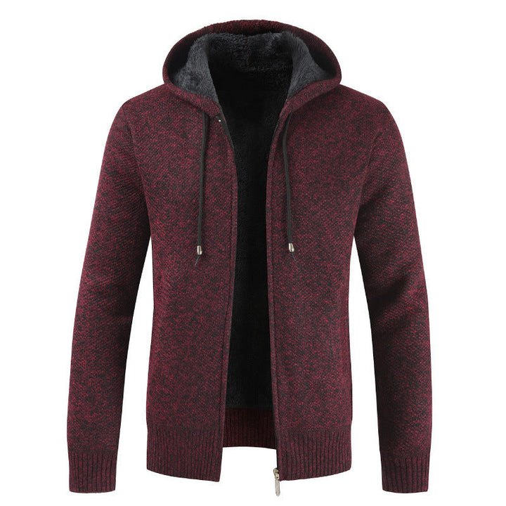 Men's Modern Cardigan with Hood and Soft Inner Lining Lune London