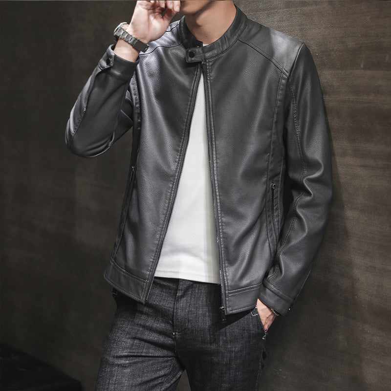 Stylish faux leather jacket for men with minimalist designs Lune London