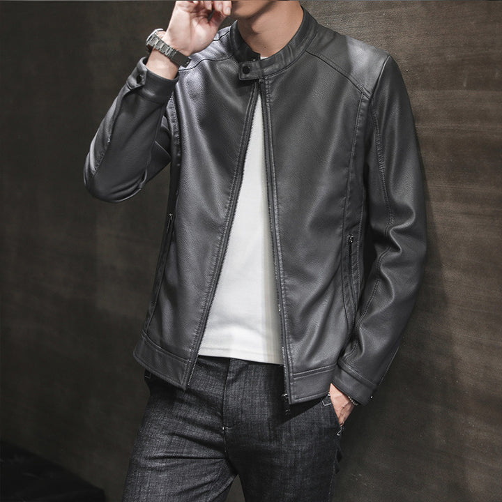 Stylish faux leather jacket for men with minimalist designs Lune London