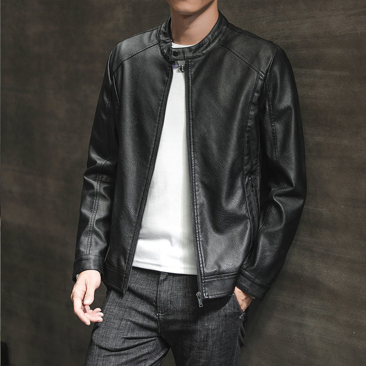 Stylish faux leather jacket for men with minimalist designs Lune London