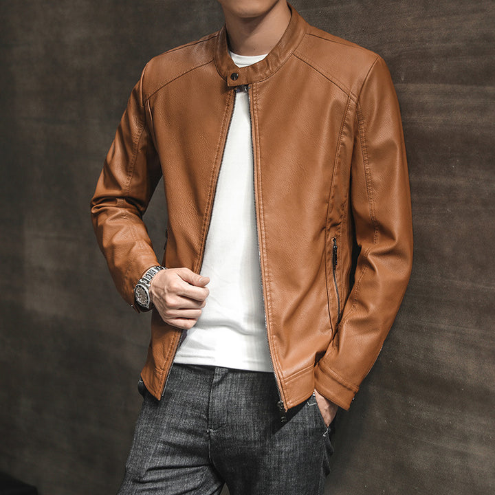 Stylish faux leather jacket for men with minimalist designs Lune London