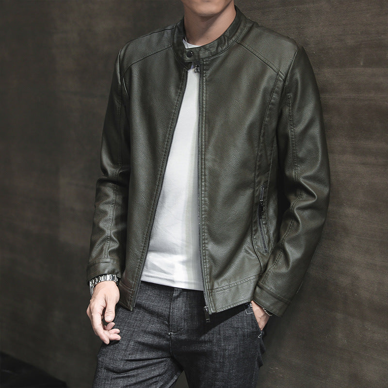 Stylish faux leather jacket for men with minimalist designs Lune London