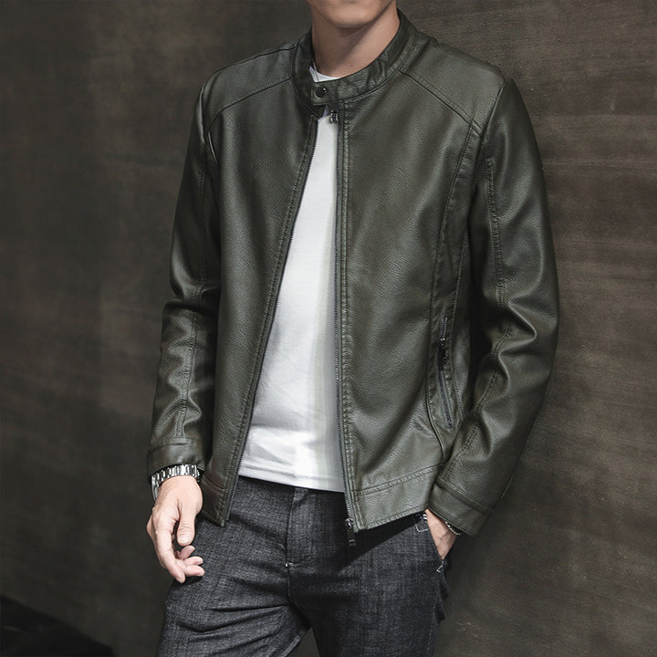 Stylish faux leather jacket for men with minimalist designs Lune London