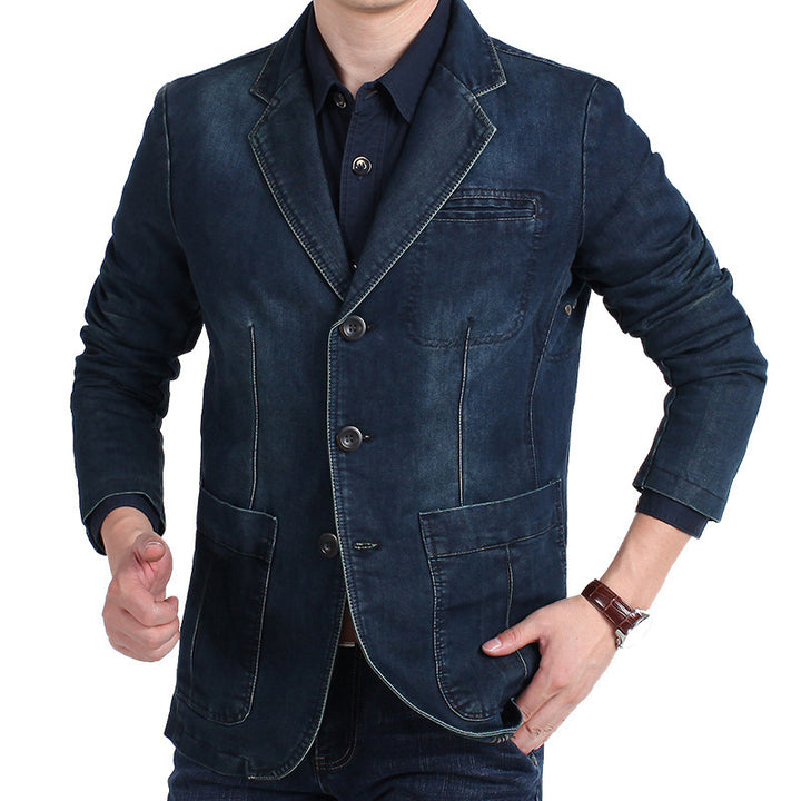Trendy denim blazer jacket for men Lune London