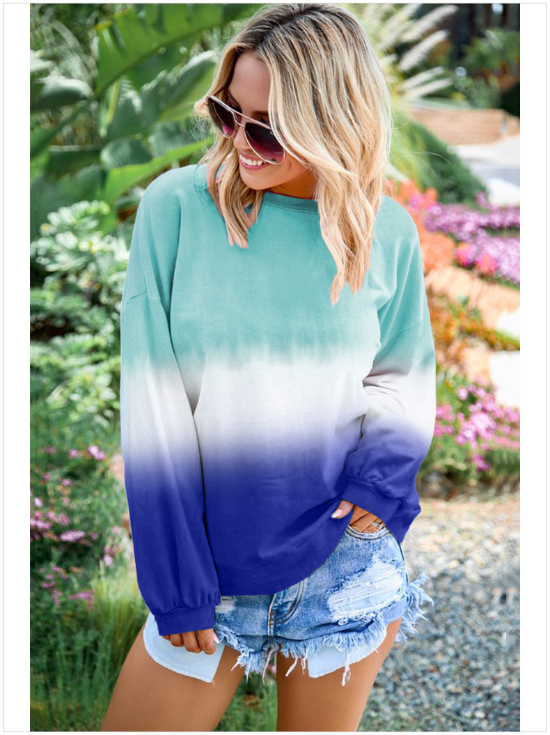Lune London | Sweatshirt with gradient and round neck