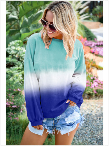 Lune London | Sweatshirt with gradient and round neck