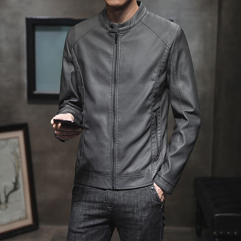 Stylish faux leather jacket for men with minimalist designs Lune London