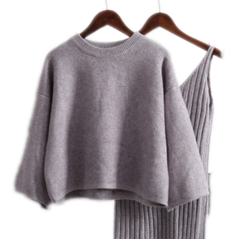 Ladies knit jumpsuit with exclusive ribbed design Lune London
