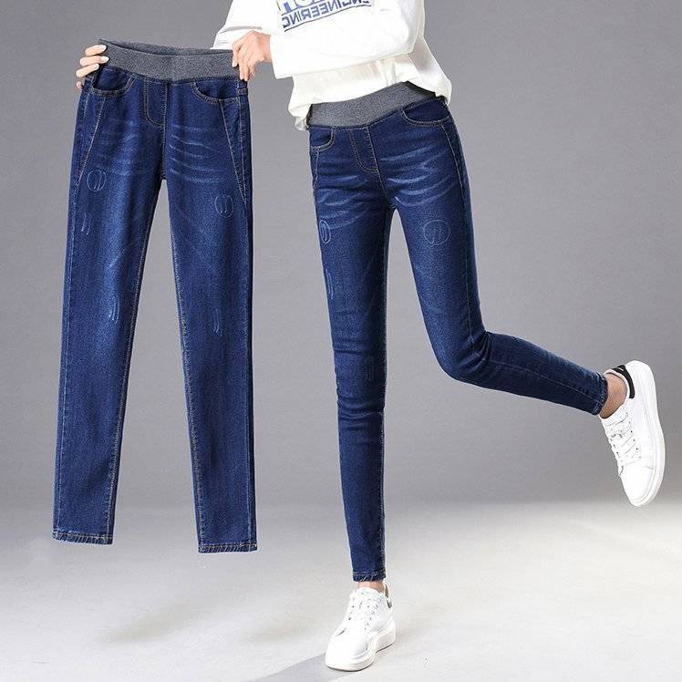 Jeans skinny femmes avec ceinture haute confort Chic & Stil