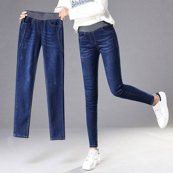 Jeans skinny femmes avec ceinture haute confort Chic & Stil