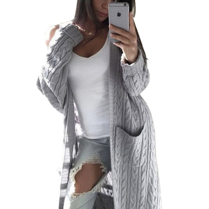 Knitted jacket for women in a casual oversized look with pockets Lune London
