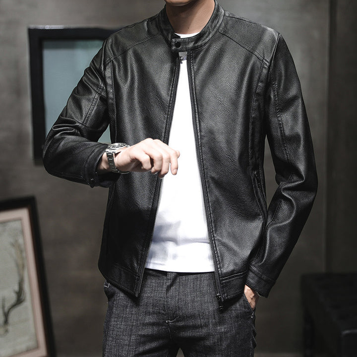 Stylish faux leather jacket for men with minimalist designs Lune London