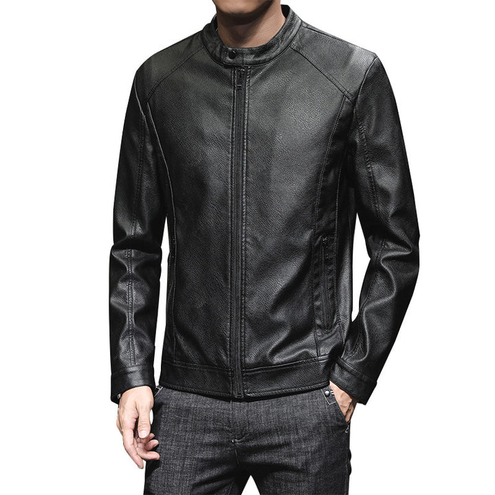 Stylish faux leather jacket for men with minimalist designs Lune London