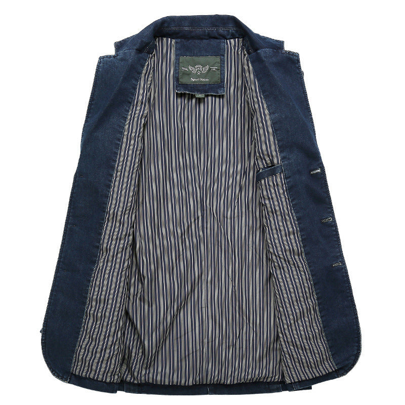 Trendy denim blazer jacket for men Lune London