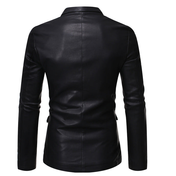 Men's Elegant Faux Leather Jacket with Modern Fit Lune London