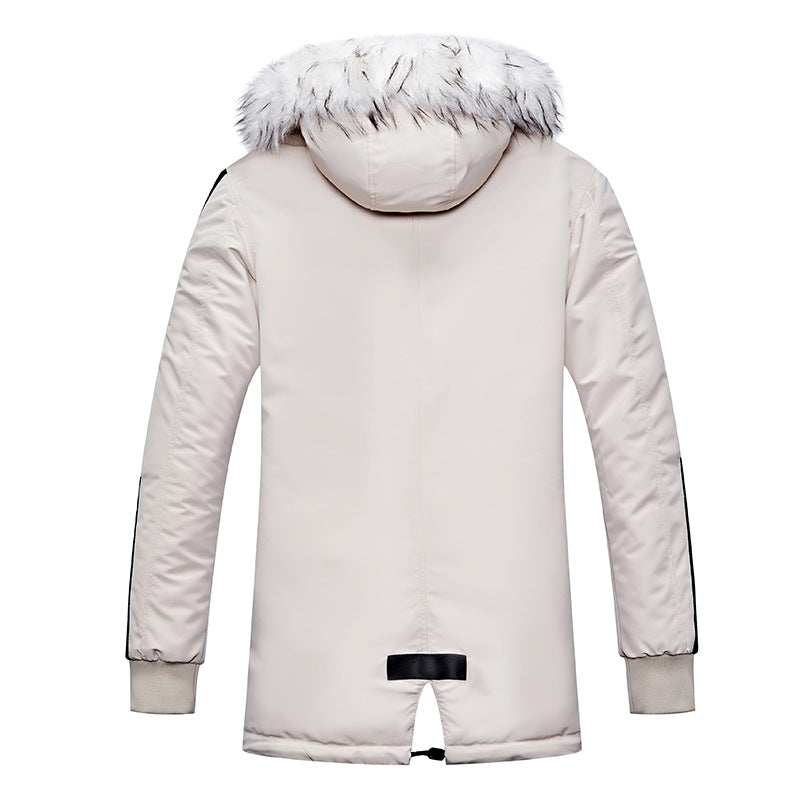 Men's winter jacket with removable faux fur collar and versatile pockets Lune London