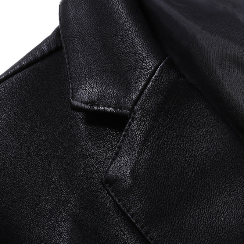 Men's Elegant Faux Leather Jacket with Modern Fit Lune London