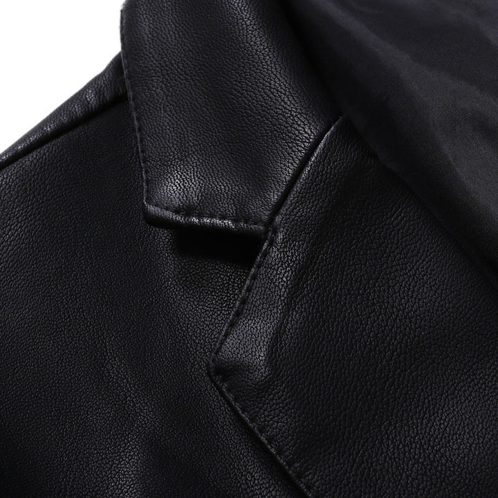 Men's Elegant Faux Leather Jacket with Modern Fit Lune London
