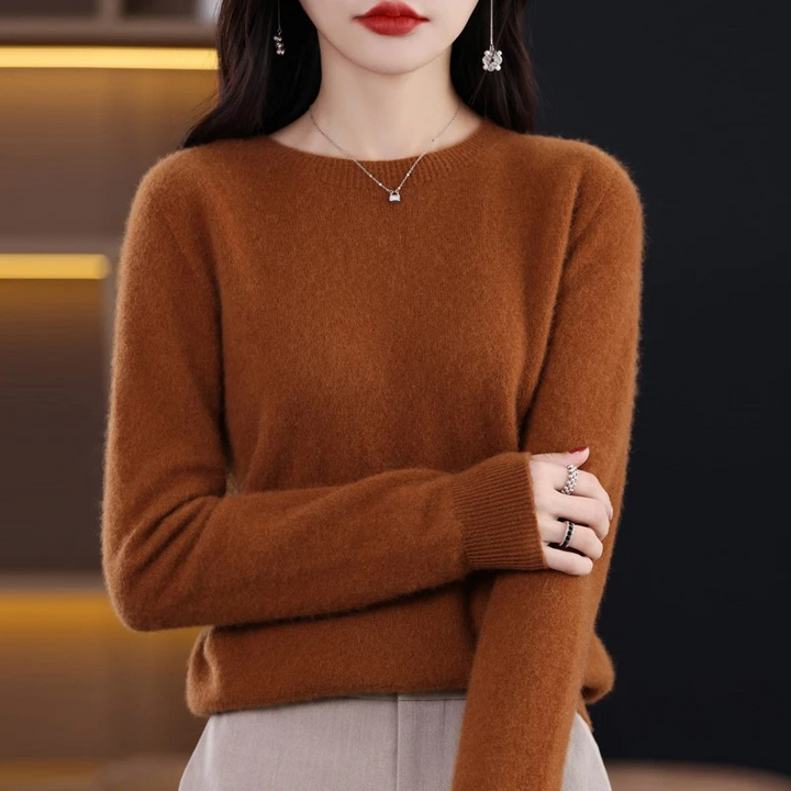 Lune London | Women's Sweater - Cashmere Round Neck Soft Luxury Warm Sweater