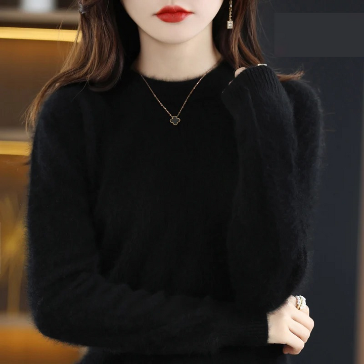 Chic Und Stil | Cashmere Pullover Women Luxurious Round Neck Soft & Fashionable