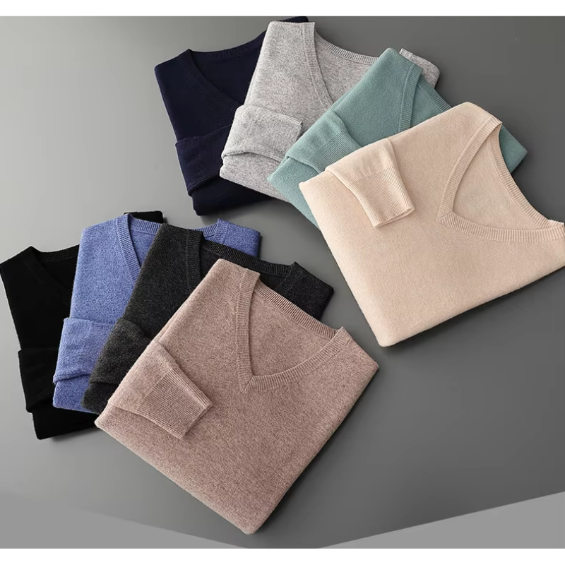 Lune London | Cashmere Pullover Men V-Neck