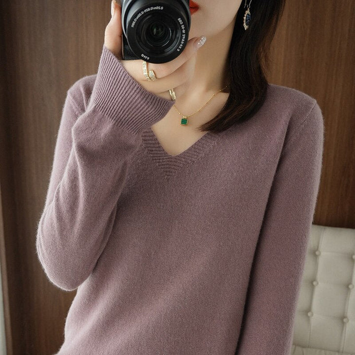 Chic Und Stil | V-Neck Made Of Cashmere