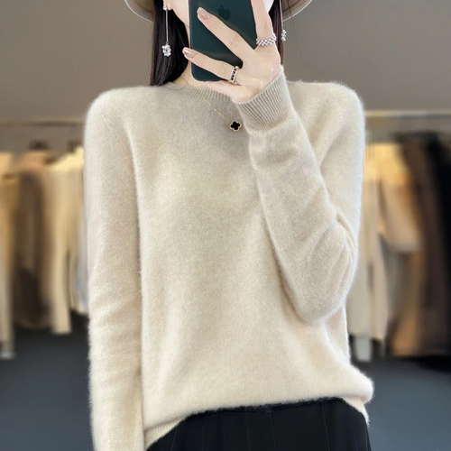Lune London | Cashmere Pullover Women Stylish Round Neck, Soft & Comfortable
