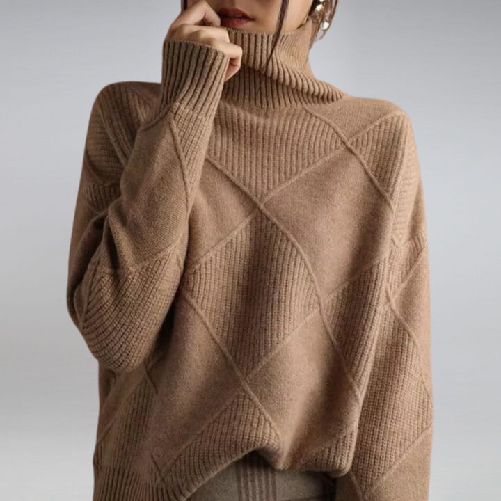 Lune London | Couture Turtleneck Sweater In Elegant Design