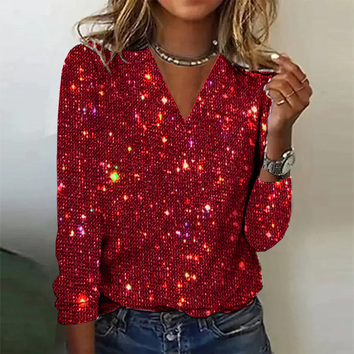 Lune London | Sparkling V-Neck Sweater