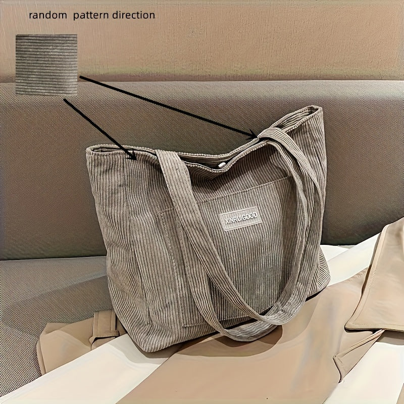 Lune London | Elegant Women's Bag Made Of High-Quality Cord Fabric Vegan Leather
