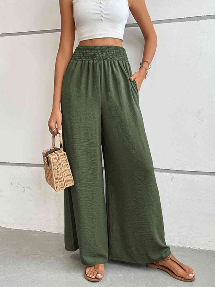 Lune London | Pantalon large avec jambe ample et coupe décontractée