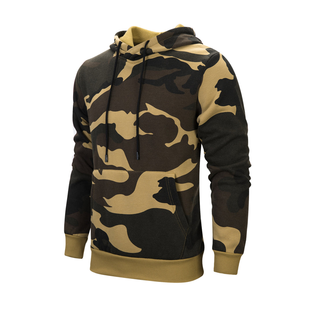 Casual hoodie for men with a modern camouflage design Lune London