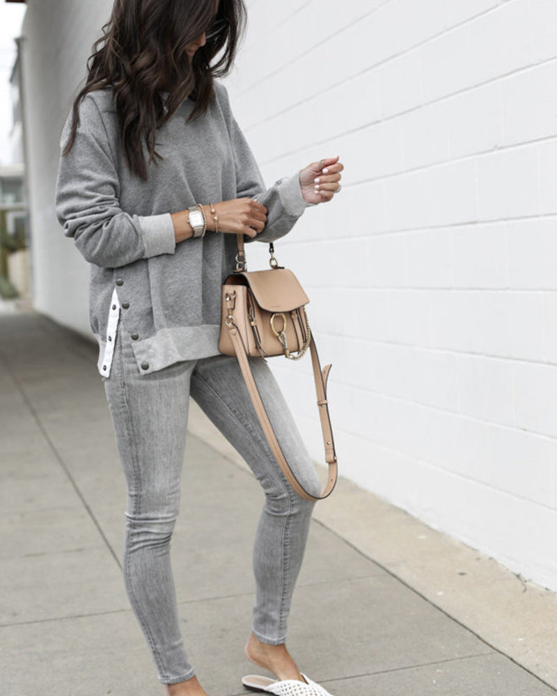 Pull oversize sportif pour femmes Chic & Stil