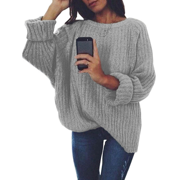 Chunky knit sweater for women with an oversized fit and structured design Lune London