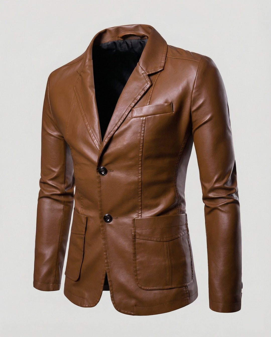 Men's leather blazer elegant
