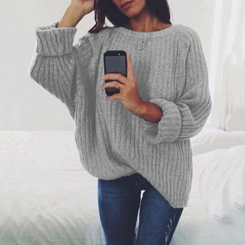 Chunky knit sweater for women with an oversized fit and structured design Lune London